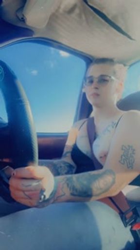 Flashing everyone while driving