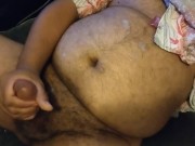 Black Chub cums in his Hawaiian shirt