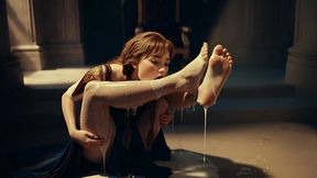 fiery braided redhead princess broken – innocent winter royal turns into cum-guzzling cowgirl slut