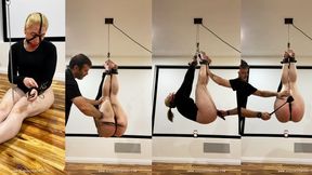Suspended Ass Flogging - ABG009