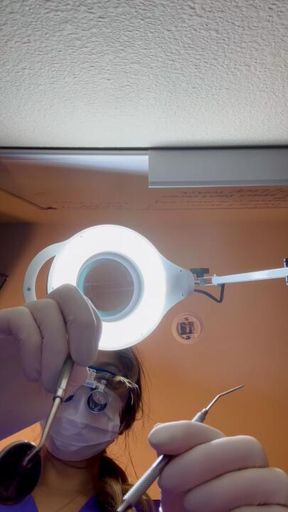 3 min POV Hygienist Luna gives you a dental cleaning, and gives you some brushing techniques advices, then I give you a mouth tour of my mouth and