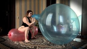 Ultimate 36-inches Giant Balloon Blow2Pop: Mouth Inflation, Dirty Talk & Nail Popping