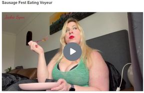 Sausage Fest Eating Voyeur