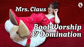 Mrs. Claus Boot Worship and Domination