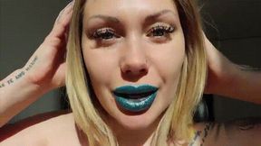Magic of My blue shiny lips! ASMR JOI! WMV