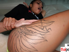 Bombastic amateur Thai teen nympho Pokcy wants get lovers big white cock