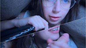 Horny Girlfriend Wakes Up Craving Cock at Night