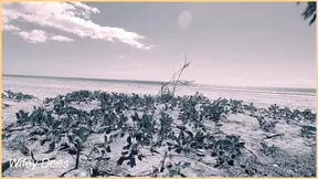 Wifey is nude at the beach and dancing to her favourite song