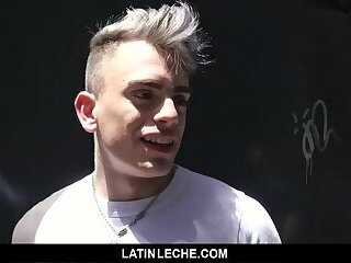 LatinLeche - Wavy Haired Stud Sucks A Thick Latino Cock