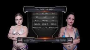 nikki sequoia vs kaiia eve female wrestling