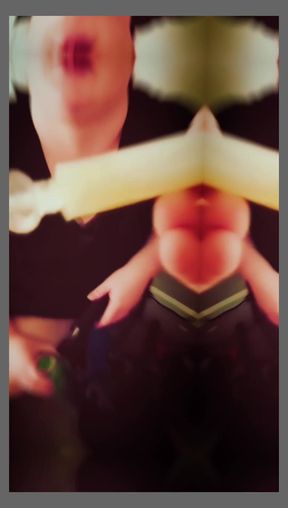 Nasty BBW Eating Mick Stabbers Snot Out of Syringe