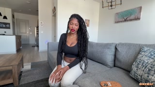 All Natural BIG TITTY roomate wants fucked before seeing her bf