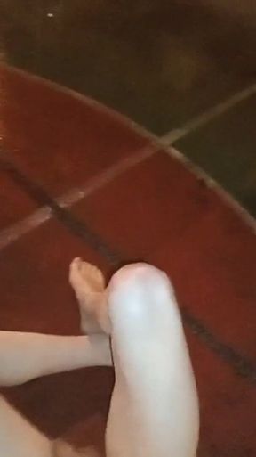 Naked Outdoors Playing with Piss Until I Cum