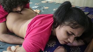 Romantic Love Of Real Life Indian Couple Foreplay Sex