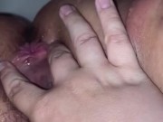 Fucking myself with my dildo and water jet til I squirt on private cam sesh