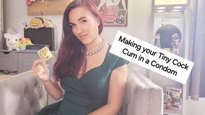 Making your tiny cock cum in a condom JOI SPH