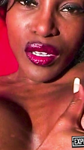 Enormous Black Breasts Sexy Amateur Ebony Striptease   Clip 2