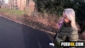 Irresistible Lesbian Blondes Fall for Hunter’s Offer &mdash;  Leading to a Sizzling &mdash;  Cock-Driven Threesome Payoff!