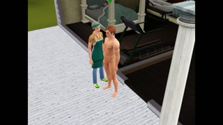 Fucked mistress while wife sees a dream in bed | video game sex