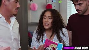 Threesome anal&#x1F44C; banging with mommy's new lease on life: 'Three's A Crowd'