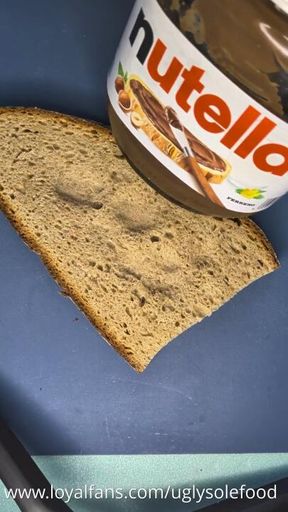 Nutella & Bread Messy Play: Squishing, Stomping & Sole