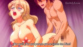 Horny anime girls exciting sex scene