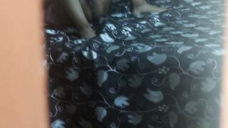 I surprise my cousin while she sent a tape to
