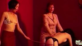 Two attractive lesbians explore intense sensations with bondage toys in a thrilling