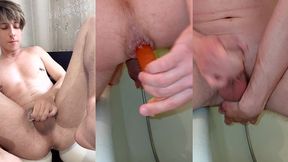 anal day ended with cumming with anal natural lube