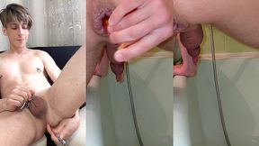 anal day ended with cumming with anal natural lube
