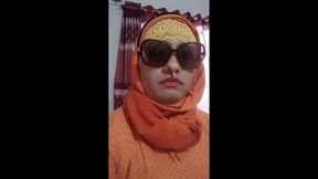Desi HijaBee Muslimah Orange Slutty Sissy CD in ❤️ with Secret BF A@riyan~02~11~122!!