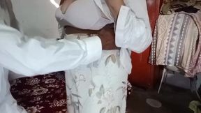 hot aunty seduce  servant when she is alone