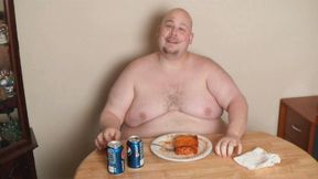 BHM Feedee Andy Eats Lasagna to Get Fatter *MP4*