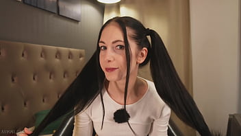 She'_ll show you how she does two braids