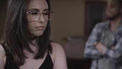 Ravishing hottie passionately slobbers on a big black dick before fucking