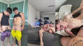 convenci o colega hetero da academia a fazer uma brotheragem comigo.me deu leite na boca. - completo
