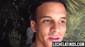 LecheLatinos.com - Jota's innocent cock stroke and cum