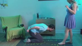 Hands Tied and Ballbusting