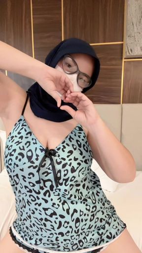 My Girl Playing In Bed Wearing Seductive Pajamas