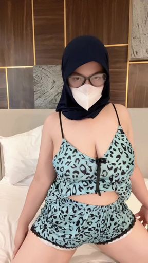 My Girl Playing In Bed Wearing Seductive Pajamas