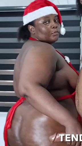 Iconic moment from &quot;Merry Wet Christmas!! Spanking and Quick sex with my BIGBOOTY Mrs Claus. Xmas CREAMPIE&quot;