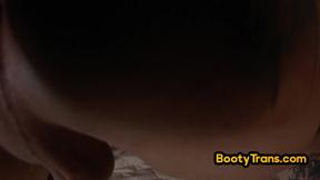 ”Transsexual lady banged by dirty guy in tight butthole”