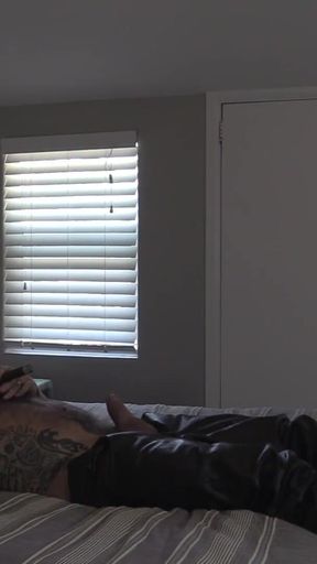 My submissive - leather, cigar, bareback!