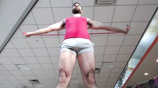Hamed Raidd gets naked & risky with his jockstrap in public
