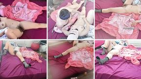 Hot amateur couple crazy sex in the bedroom