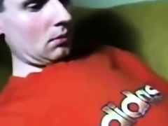 Hidden jerking off in a sports dorm