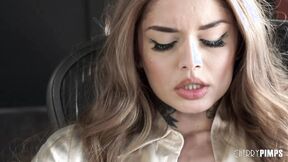 Inked Beauty Vanessa Vega Masturbates At Work & Fucks The Mail Boy