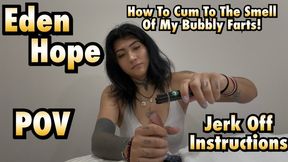 Cumming to the Smell of Eden's Stinky Farts! - Classic - Eden Hope