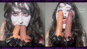 Two Dildos One Goth