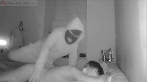 Part 1 - FREE: Masked intruder caught, punished and humiliated by amateur twink